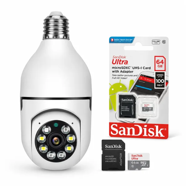 Foco Cámara con Memoria de 64 Gb