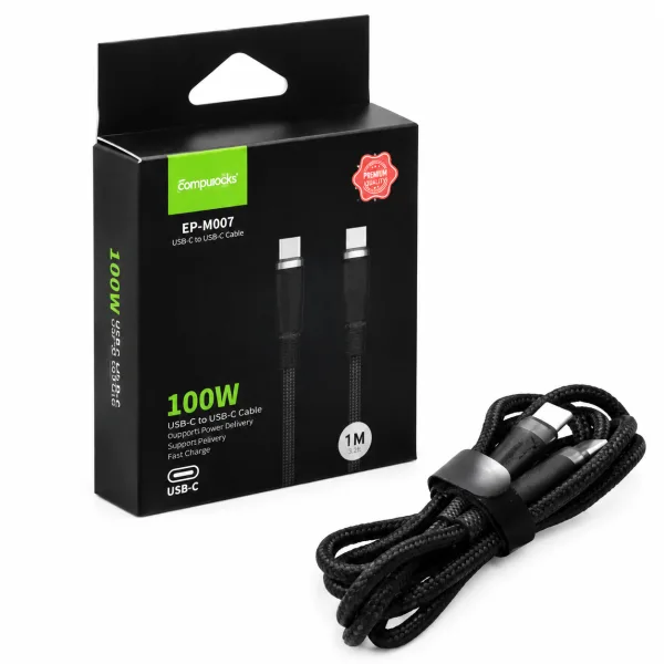 Cable USB Tipo C a Tipo C 100W