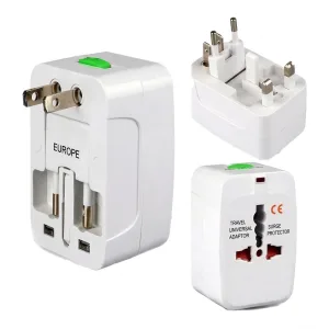 Enchufe Adaptador Internacional Eua Uk Jp Au Eu Br 220v/110v